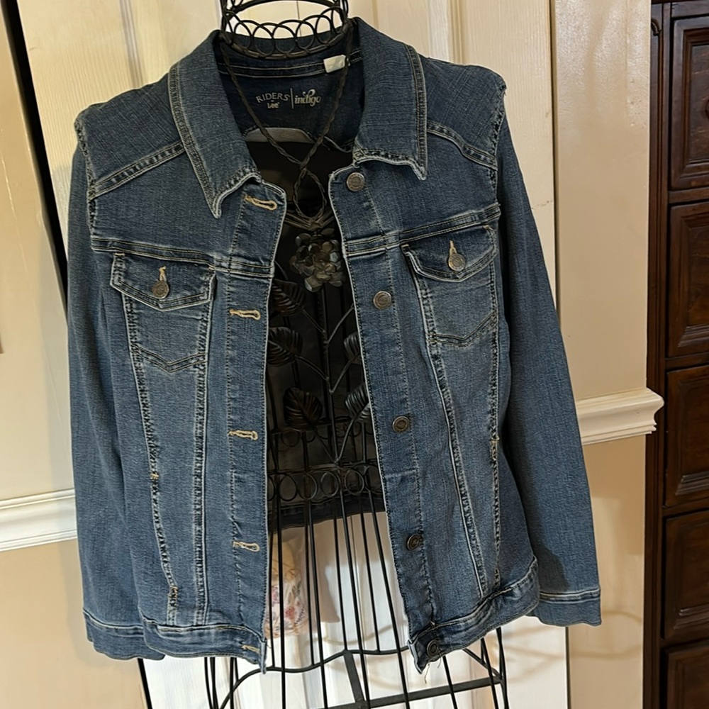 Riders by Lee Indigo Stretch Denim Jacket size L